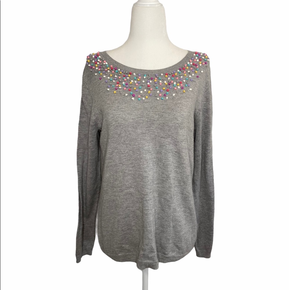 Talbot Sweater Top Gray Size Small Petite